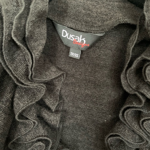 Dusak Design Oversized Cardigan Dark Grey XSmall - Picture 2 of 3